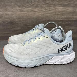 HOKA Arahi 6 Running Shoes Womens Size 7.5 Blue Orange Sneakers One One